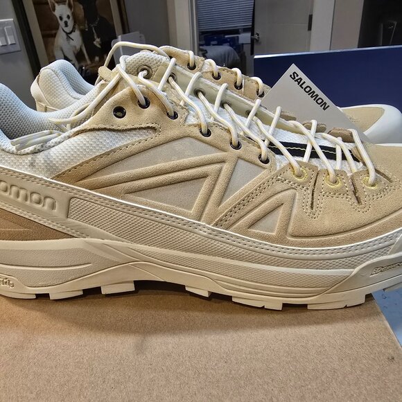 Salomon X-ALP Leather Vanilla Ice Almond Buff Banana L47431400 Men's Size 12 NEW - Picture 1 of 11